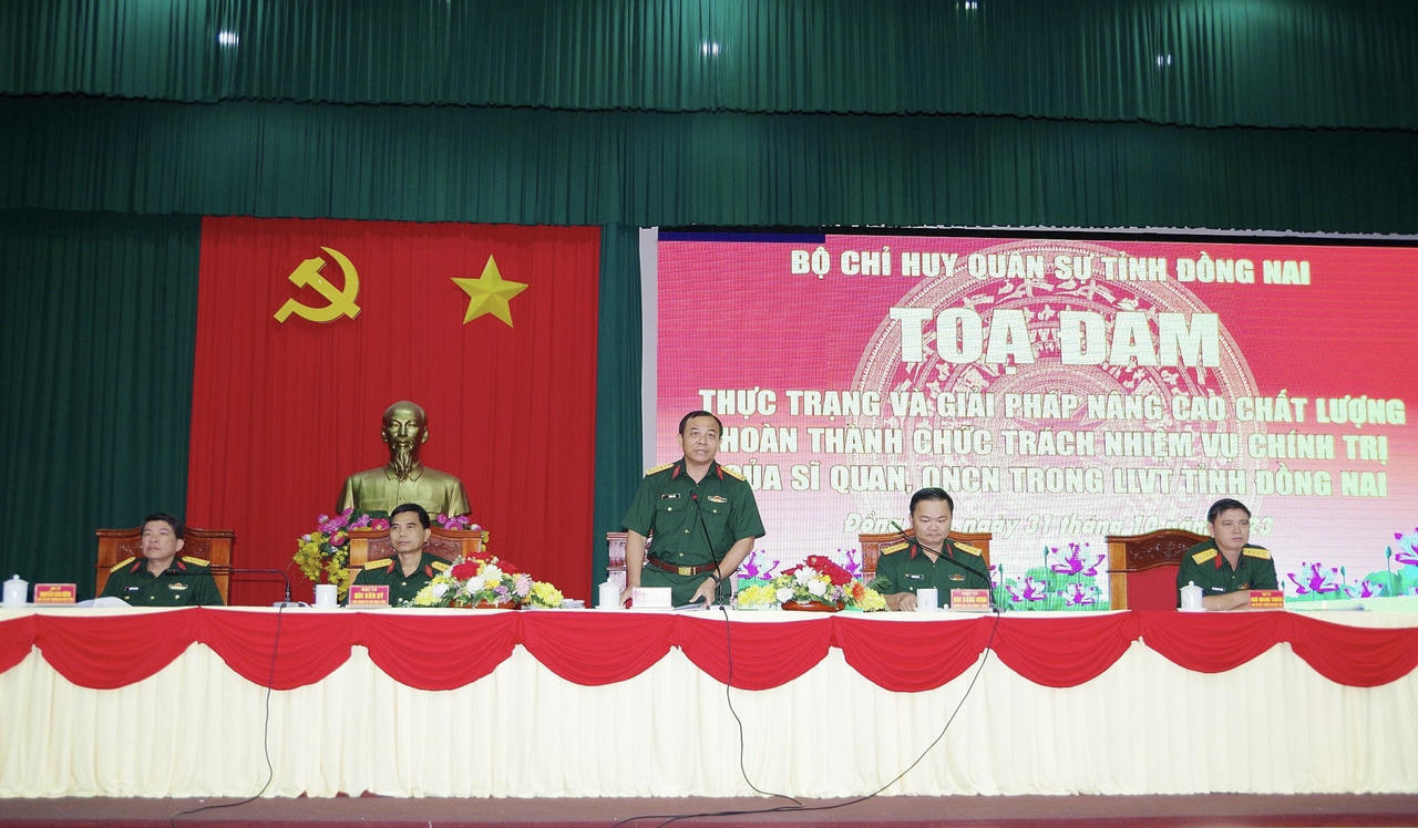 Bộ CHQS tỉnh Đồng Nai: Tọa đàm nâng cao chất lượng hoàn thành chức trách, nhiệm vụ