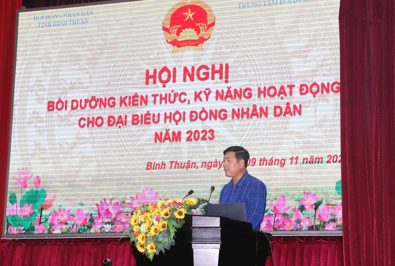 Bình Thuận tập huấn bồi dưỡng kiến thức, kỹ năng hoạt động cho đại biểu HĐND