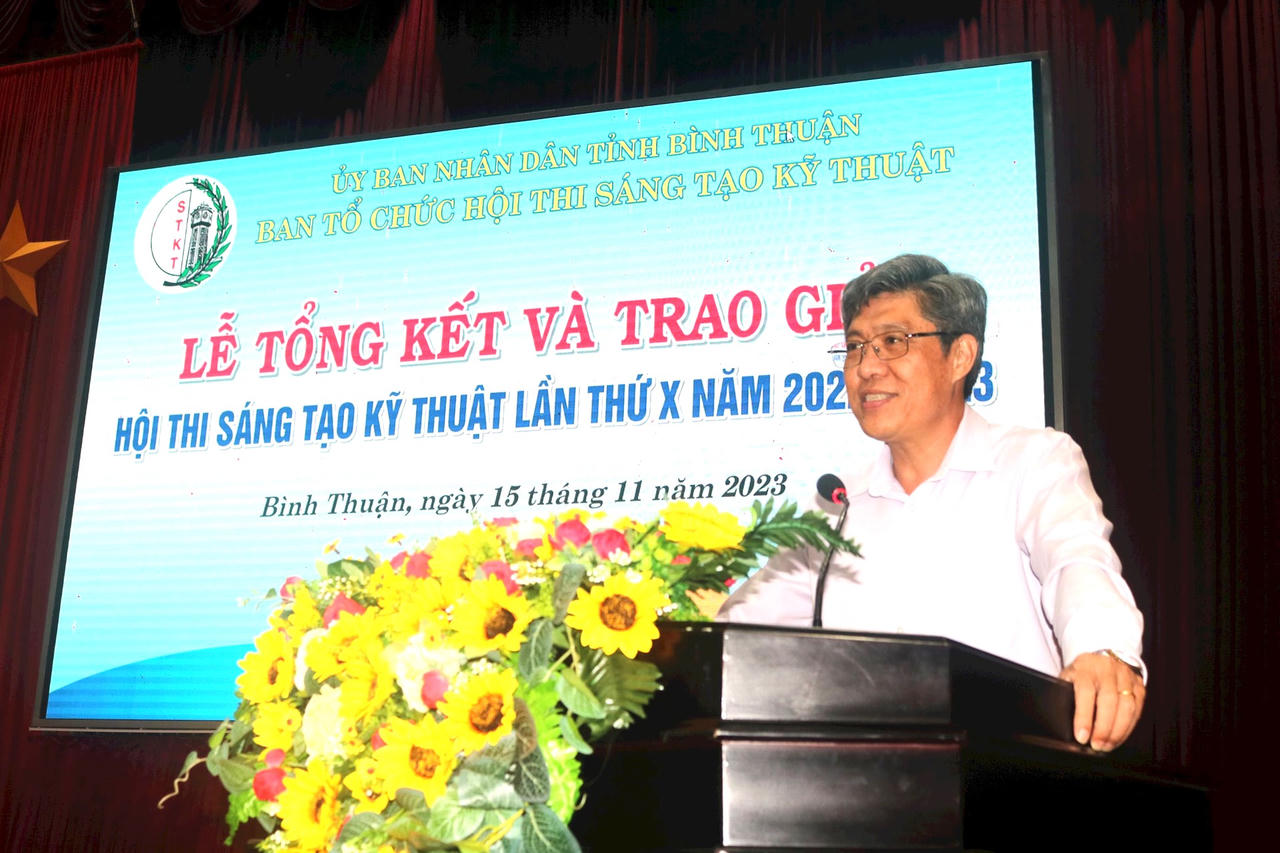 Trao giải hội thi sáng tạo kỹ thuật tỉnh Bình Thuận