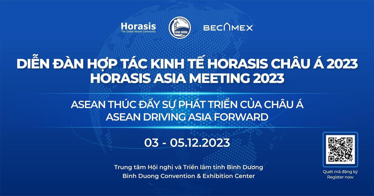 Bình Dương sẽ tổ chức diễn đàn Hợp tác Kinh tế Châu Á Horasis 2023 