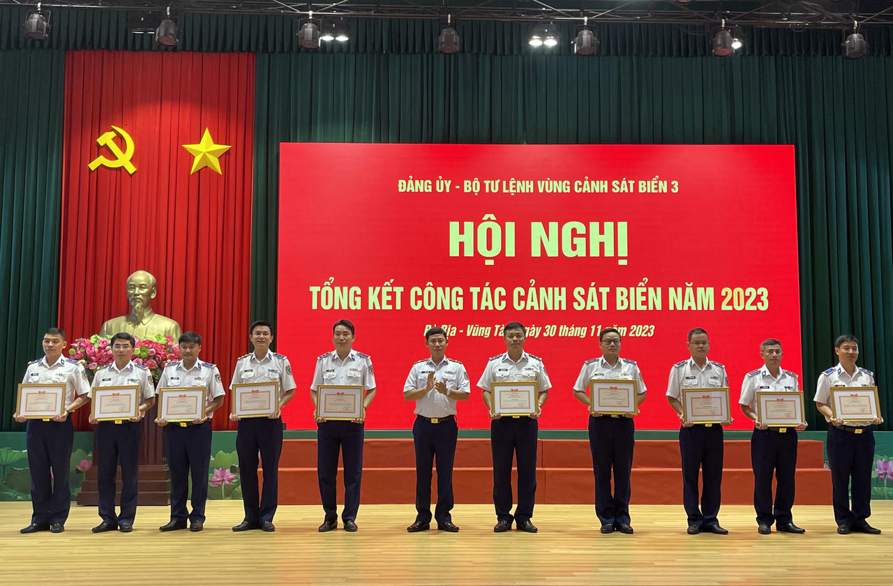 Bộ Tư lệnh Vùng Cảnh sát biển 3 tổng kết công tác Cảnh sát biển năm 2023