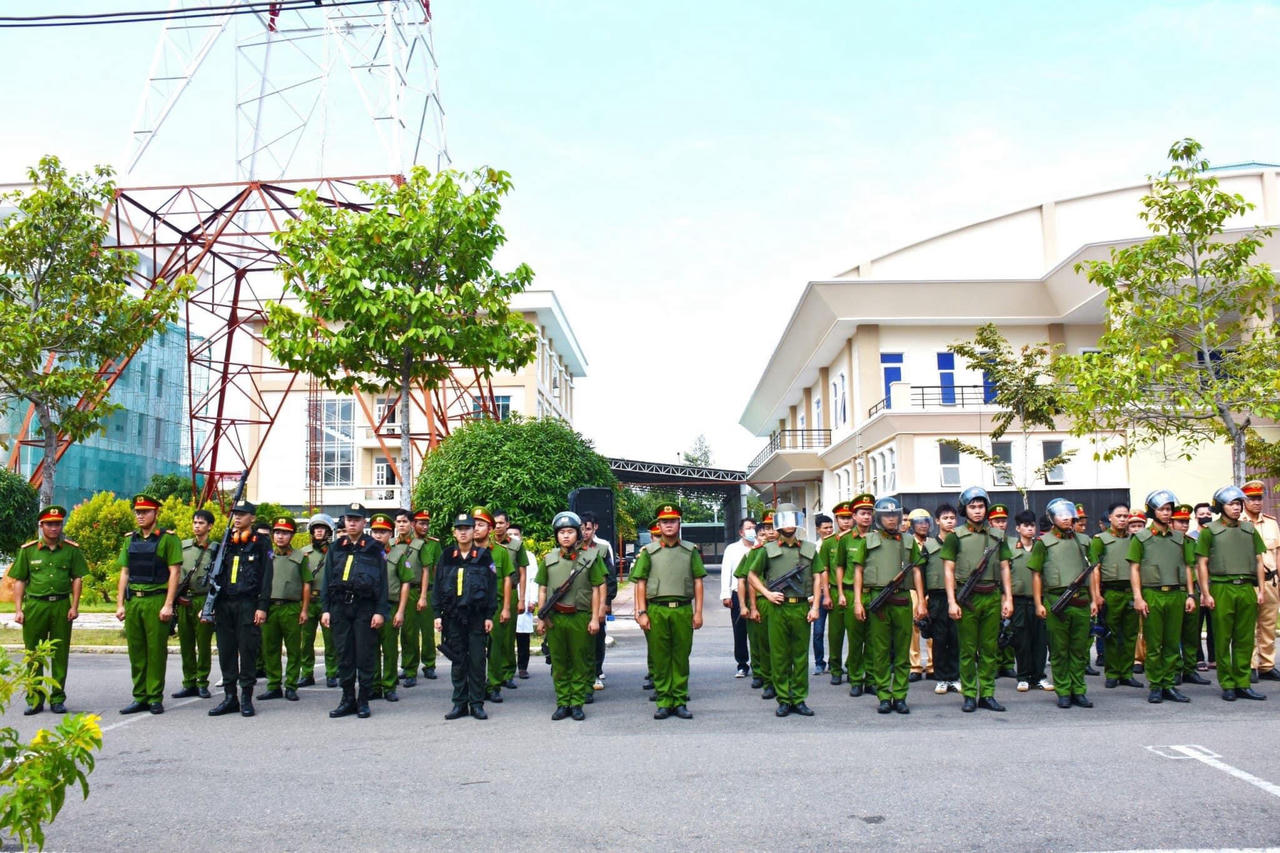 Công an tỉnh Bà Rịa-Vũng Tàu tổ chức diễn tập xử lý tình huống xảy ra cướp ngân hàng