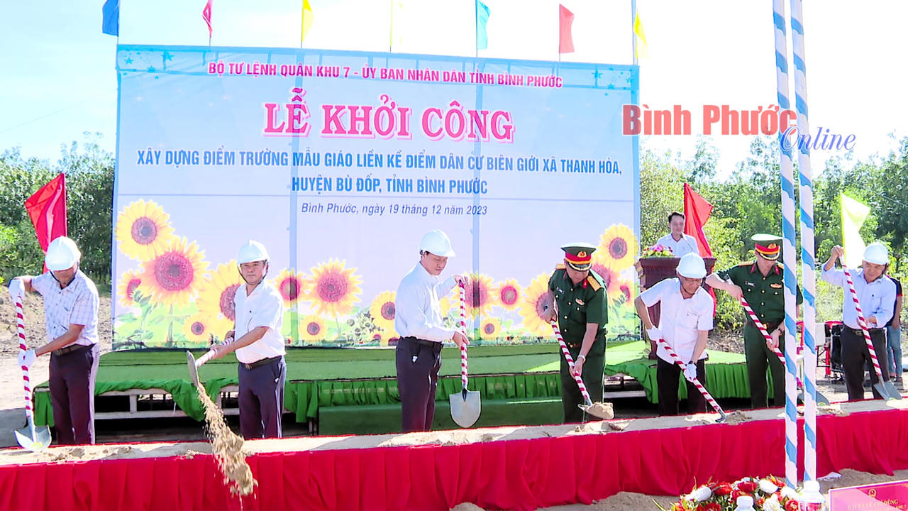 Xây dựng điểm trường mẫu giáo tại điểm dân cư biên giới Bình Phước