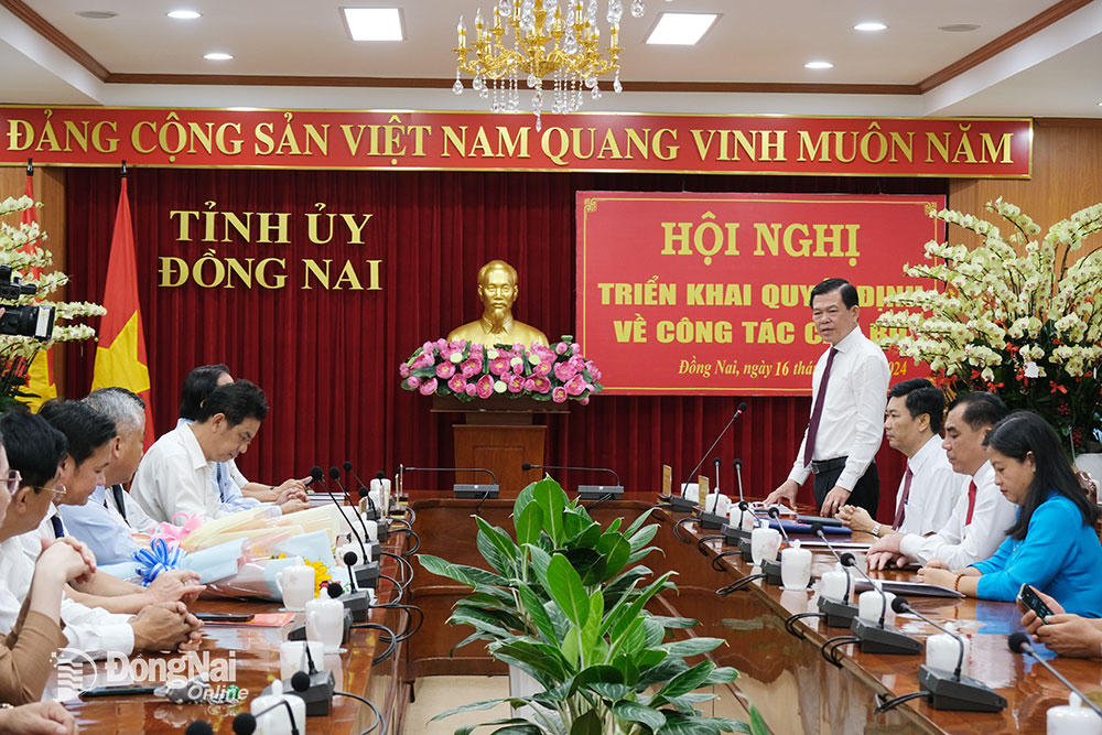 Đồng Nai công bố các quyết định về công tác cán bộ