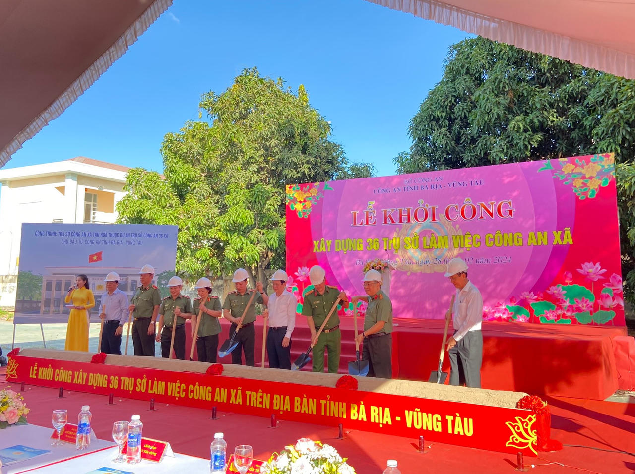 Khởi công xây dựng 36 trụ sở công an xã ở tỉnh Bà Rịa-Vũng Tàu