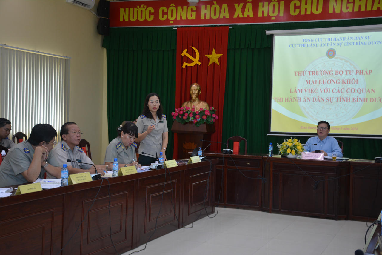 Bình Dương là điểm sáng trong công tác thi hành án dân sự 