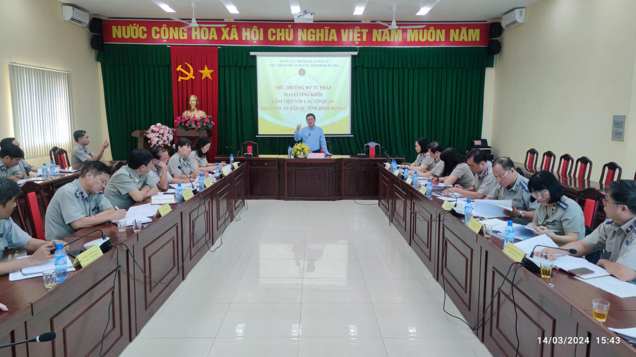 Bình Dương là điểm sáng trong công tác thi hành án dân sự 