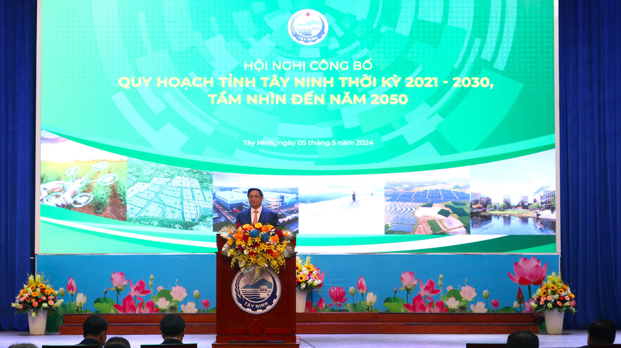 Thủ tướng Phạm Minh Chính dự lễ công bố quy hoạch tỉnh Tây Ninh