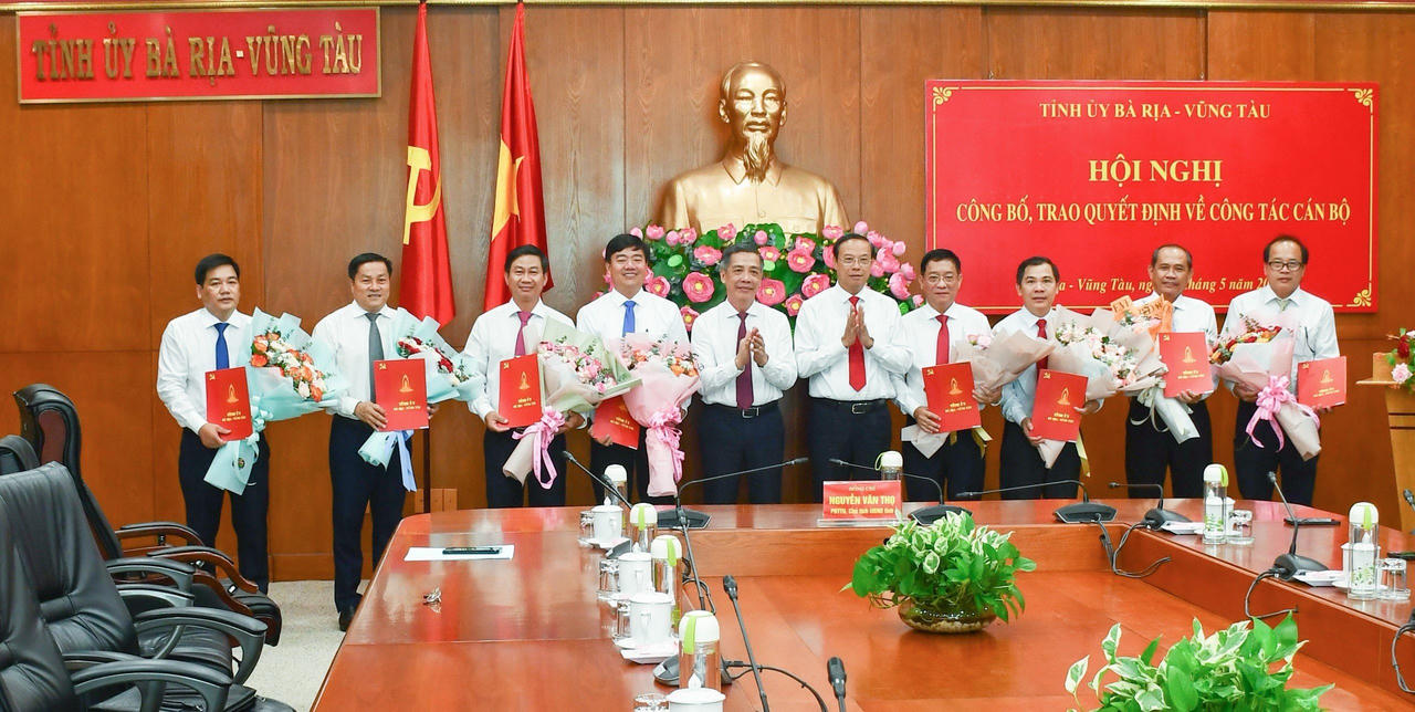 Bà Rịa- Vũng Tàu: Điều động và bổ nhiệm nhiều cán bộ chủ chốt 