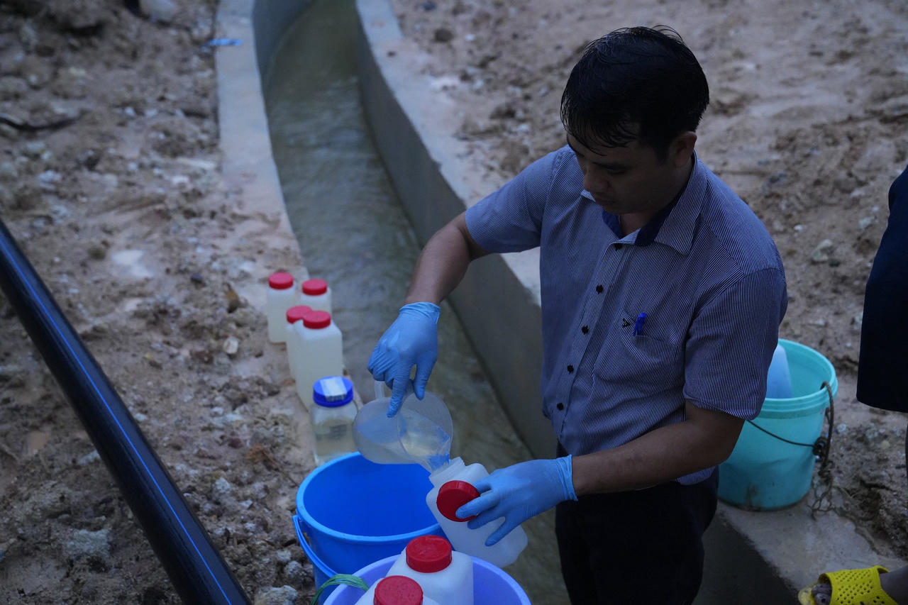 Phát hiện hành vi xả thải của Công ty TNHH Kbec Vina