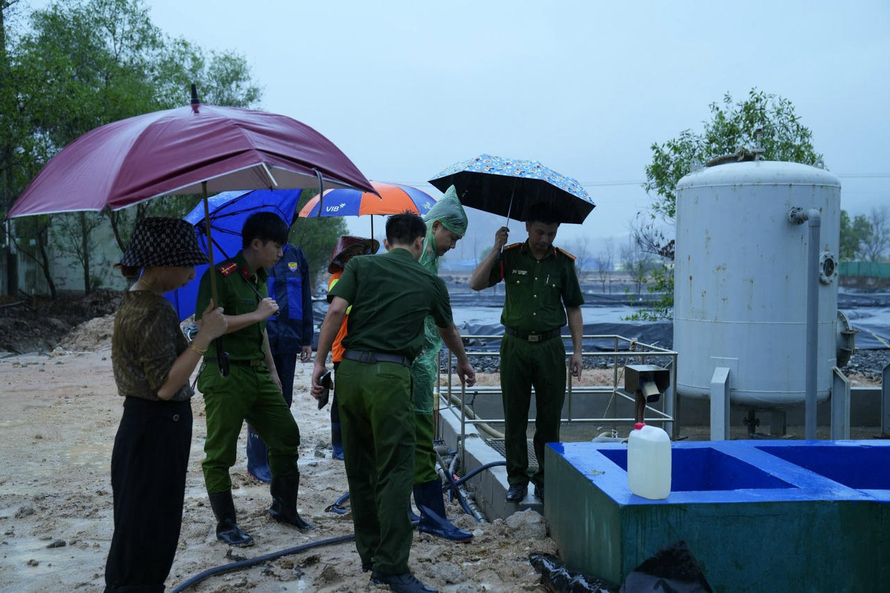 Phát hiện hành vi xả thải của Công ty TNHH Kbec Vina