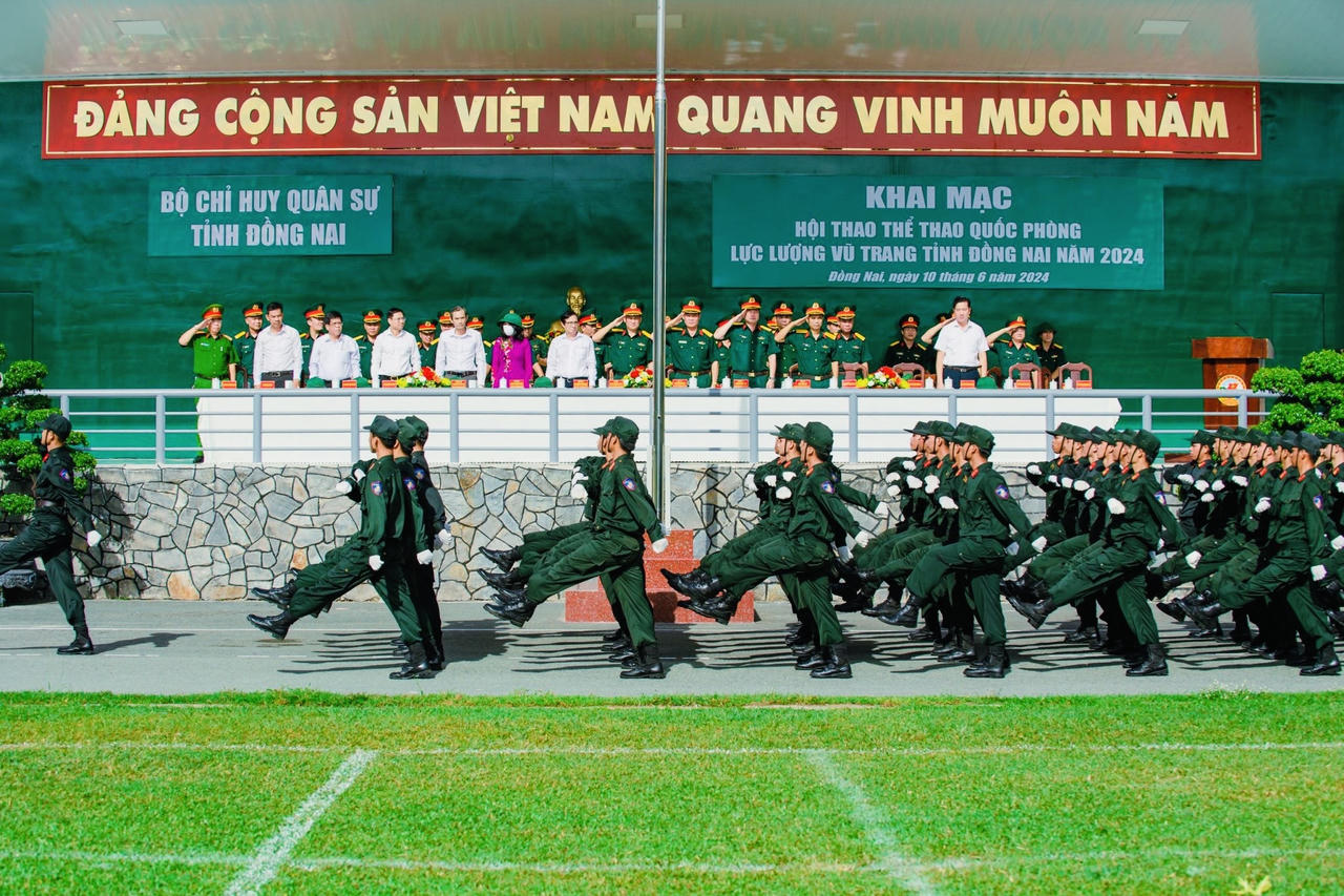 Gần 1.000 vận động viên tham gia Hội thao Thể thao quốc phòng tỉnh Đồng Nai