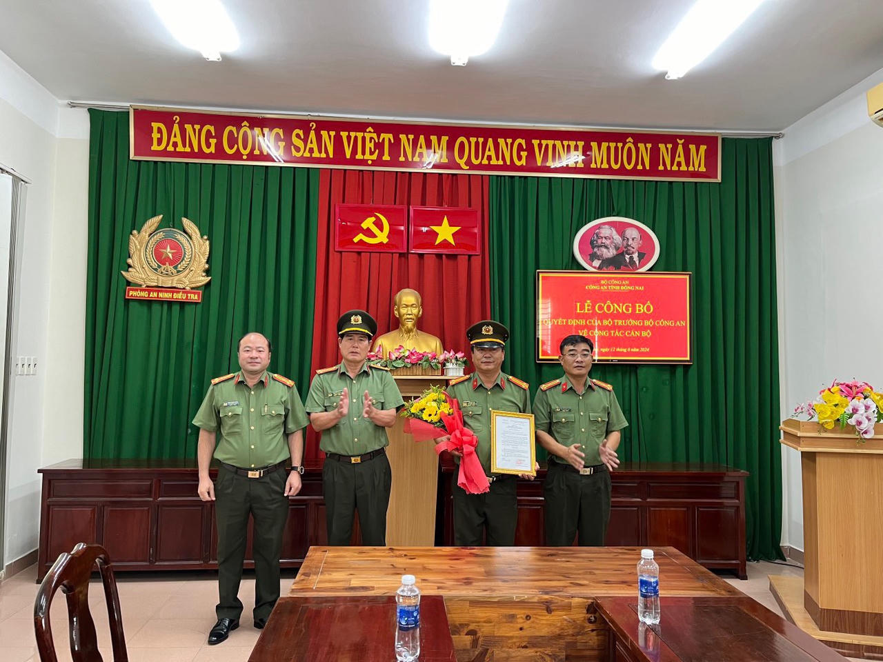 Công an Đồng Nai công bố Quyết định bổ nhiệm Phó Thủ trưởng Cơ quan An ninh điều tra