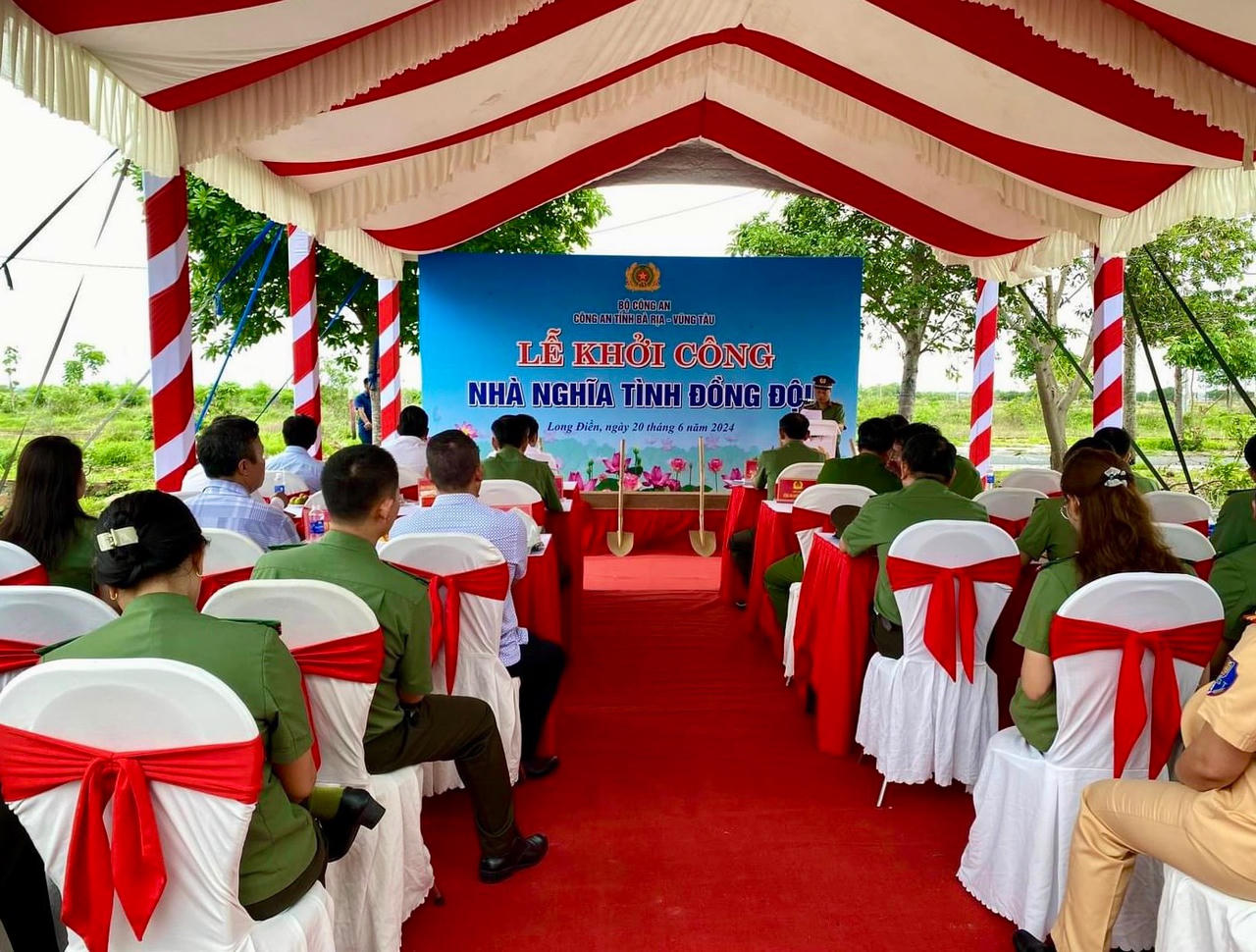 Công an tỉnh Bà Rịa - Vũng Tàu xây dựng, sửa chữa nhà nghĩa tình đồng đội