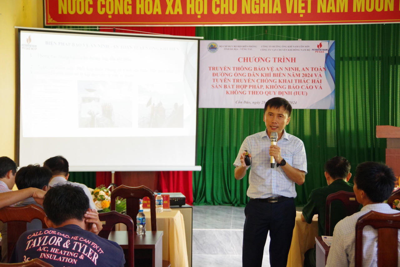 Truyền thông bảo vệ an ninh, an toàn đường ống dẫn khí và tuyên truyền chống khai thác IUU tại Côn Đảo