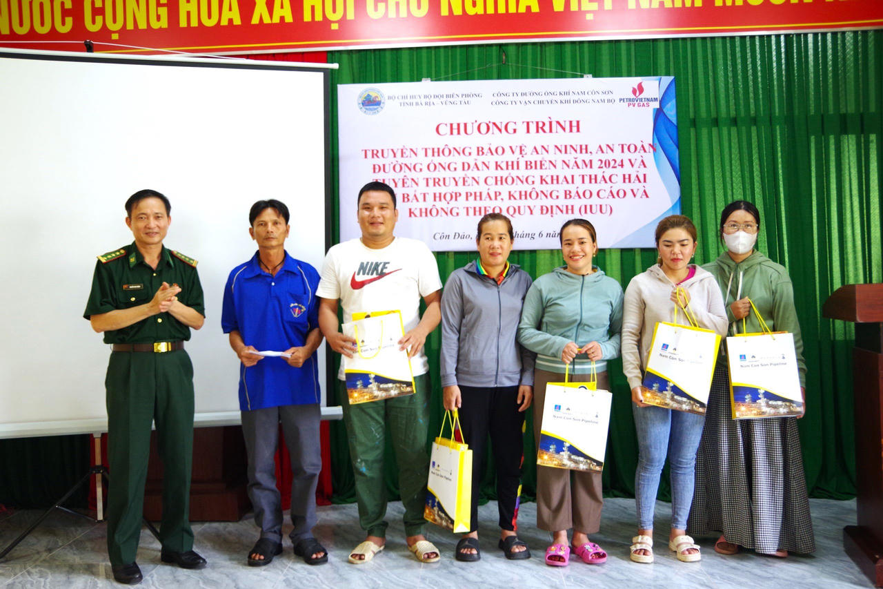 Truyền thông bảo vệ an ninh, an toàn đường ống dẫn khí và tuyên truyền chống khai thác IUU tại Côn Đảo