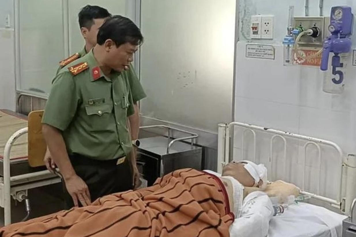 Đại úy công an bị chém trọng thương qua cơn nguy kịch