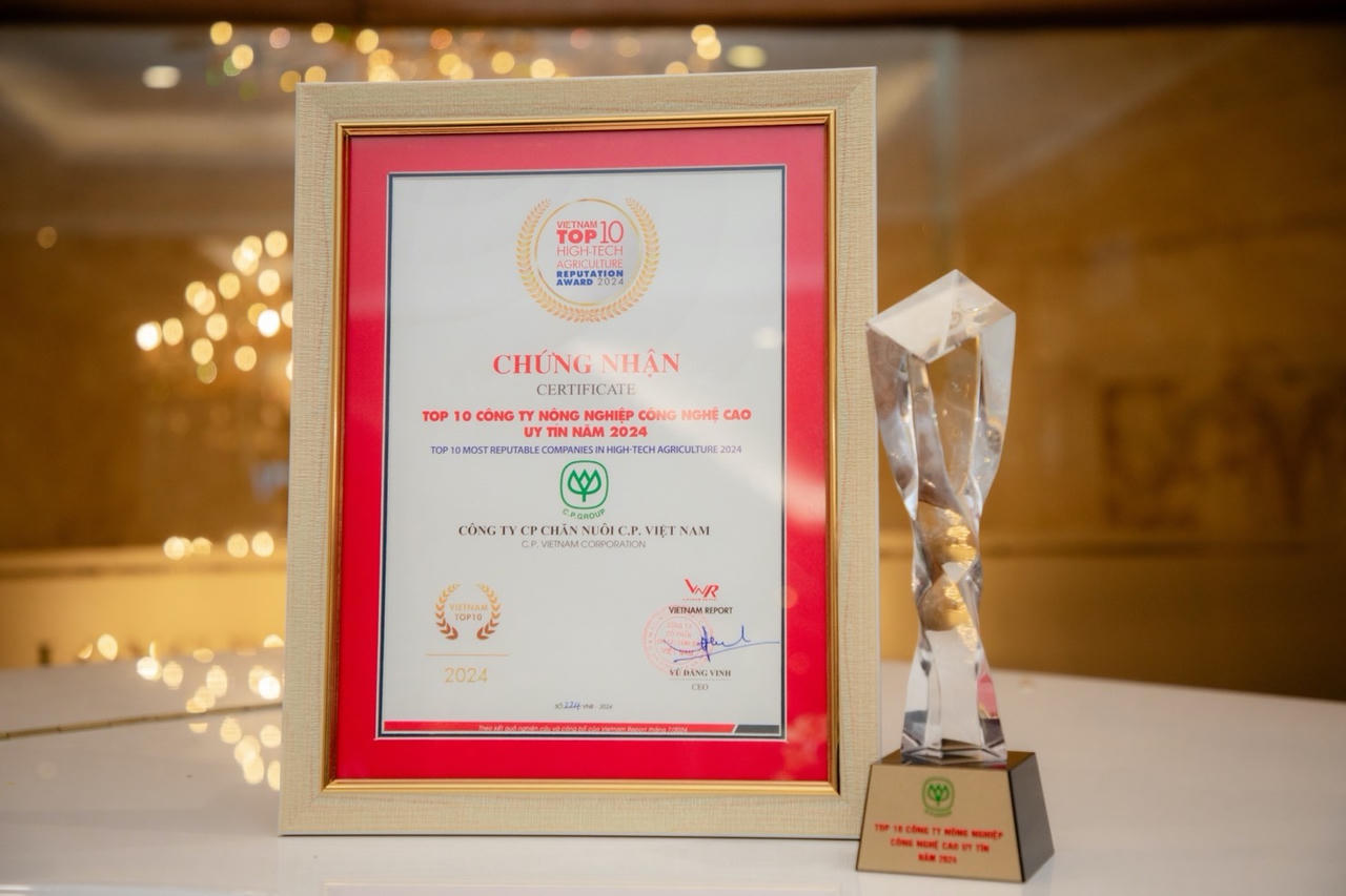 C.P. Việt Nam - Công ty uy tín hàng đầu ngành Nông nghiệp Công nghệ cao năm 2024