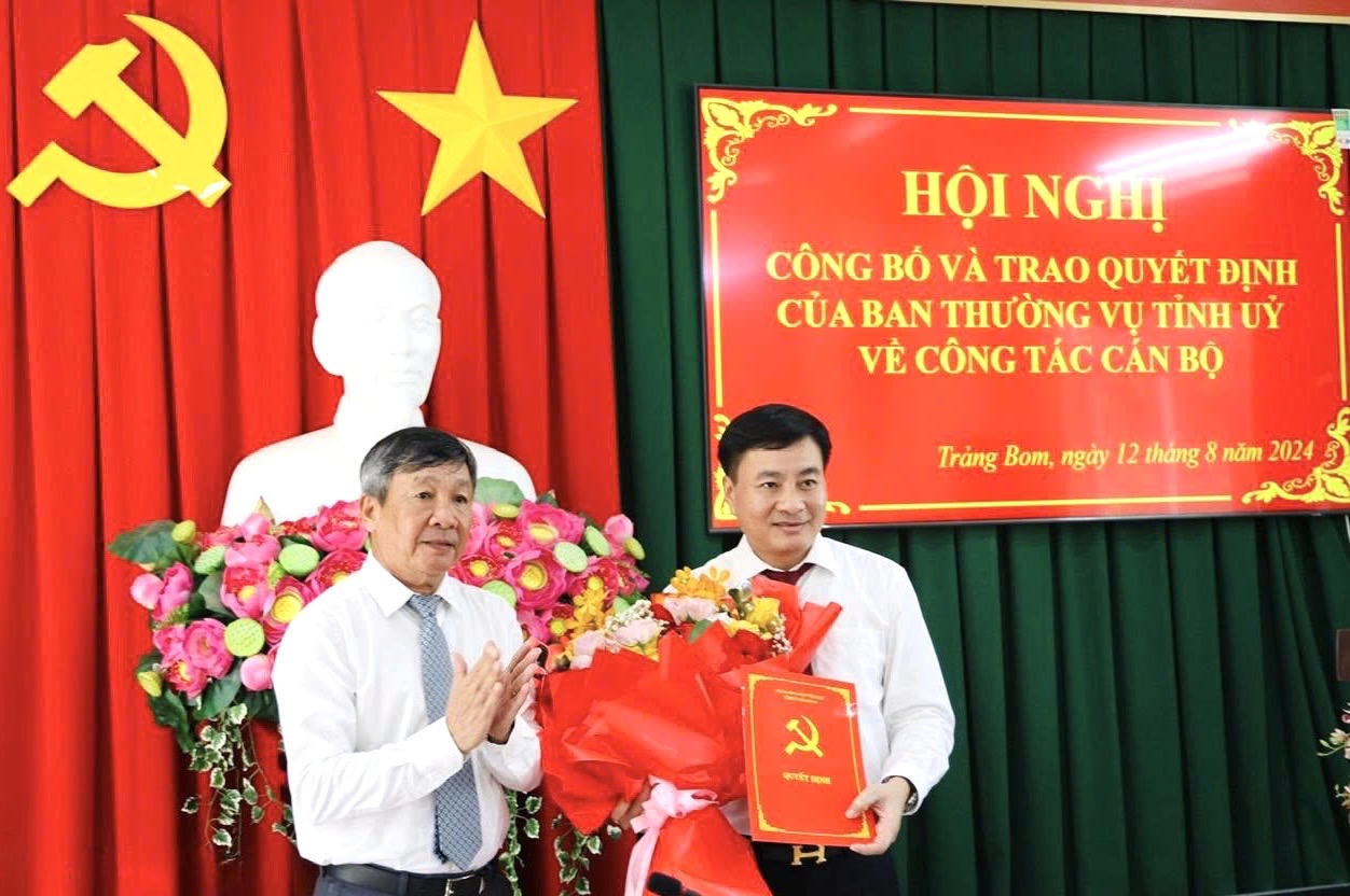 Quyền Chủ tịch huyện Trảng Bom được chỉ định làm Phó Bí thư Huyện ủy