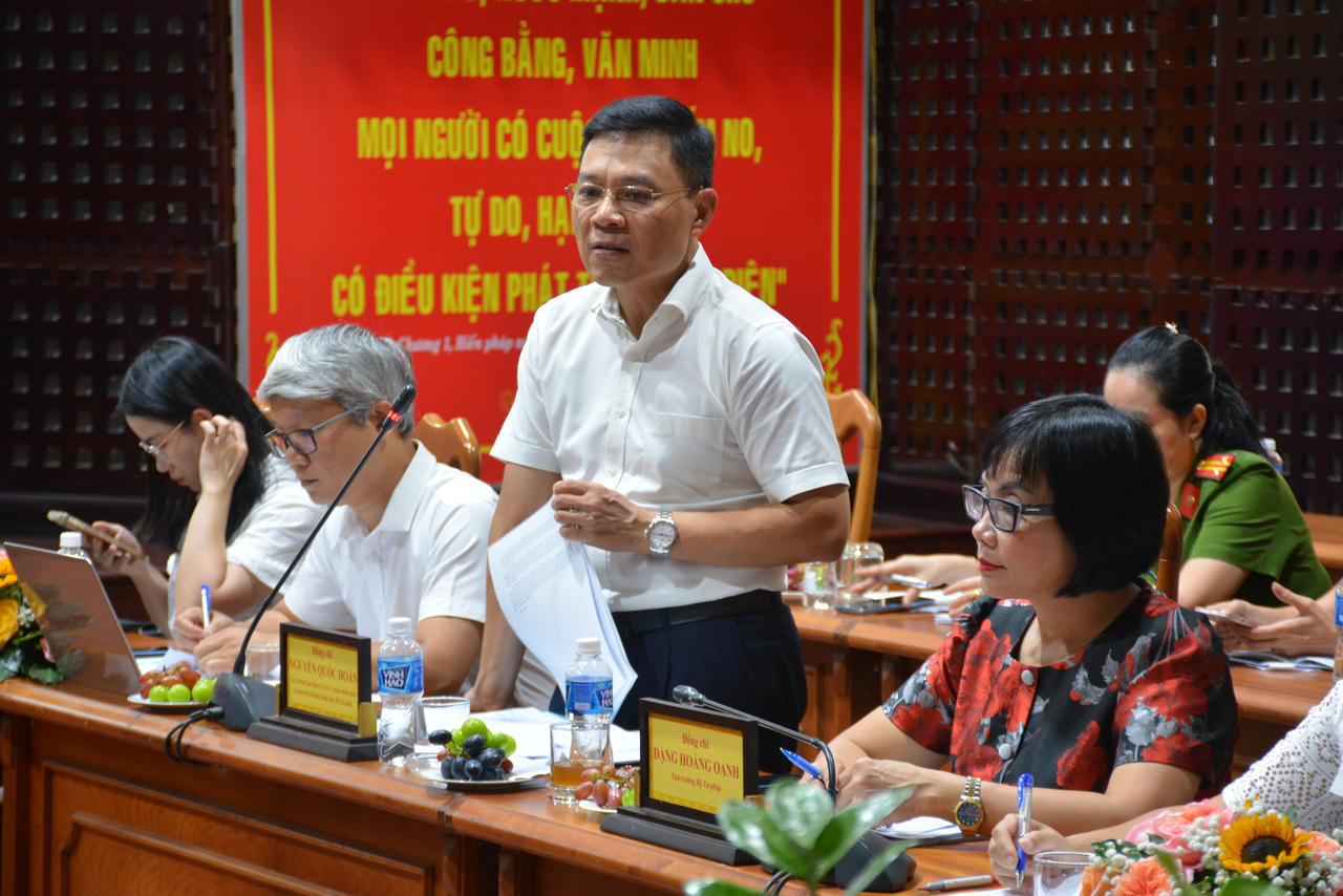 Thứ trưởng Đặng Hoàng Oanh kiểm tra công tác thi hành pháp luật về xử lý vi phạm hành chính tại Tây Ninh