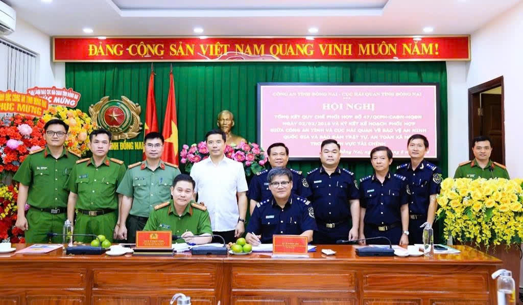 Công an tỉnh Đồng Nai và Cục Hải quan ký kết quy chế phòng chống tội phạm
