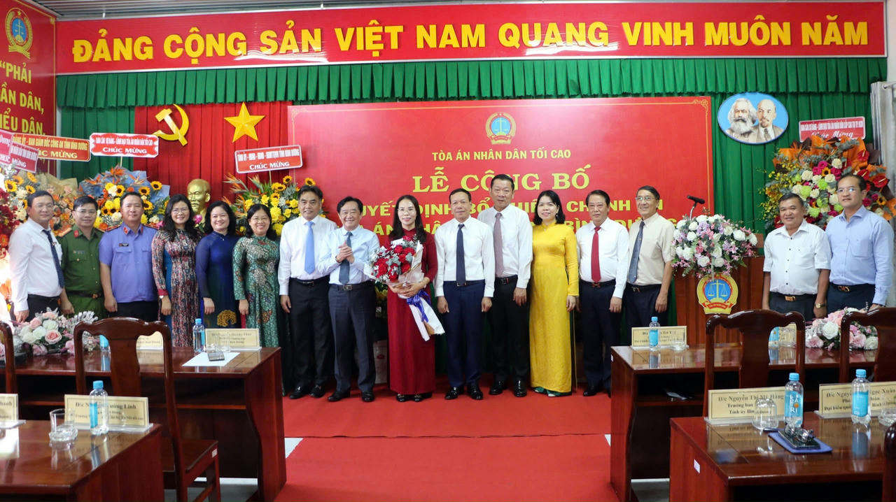 Bình Dương: Bổ nhiệm Cục trưởng Cục Thi hành án dân sự làm Chánh án Toà án nhân dân tỉnh