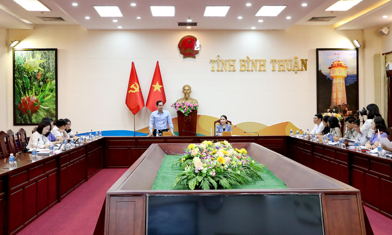 Đoàn kiểm tra liên ngành của Bộ Tư pháp làm việc tại Bình Thuận