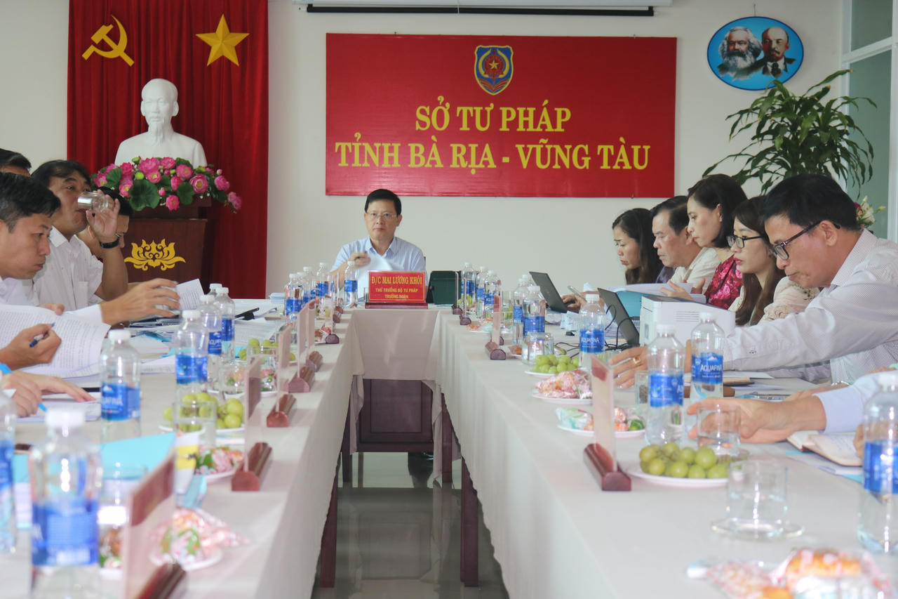 Thứ trưởng Mai Lương Khôi kiểm tra việc thực hiện Luật Luật sư và khảo sát tình hình triển khai Kết luận số 69-KL/TW của Ban Bí thư tại Bà Rịa – Vũng Tàu