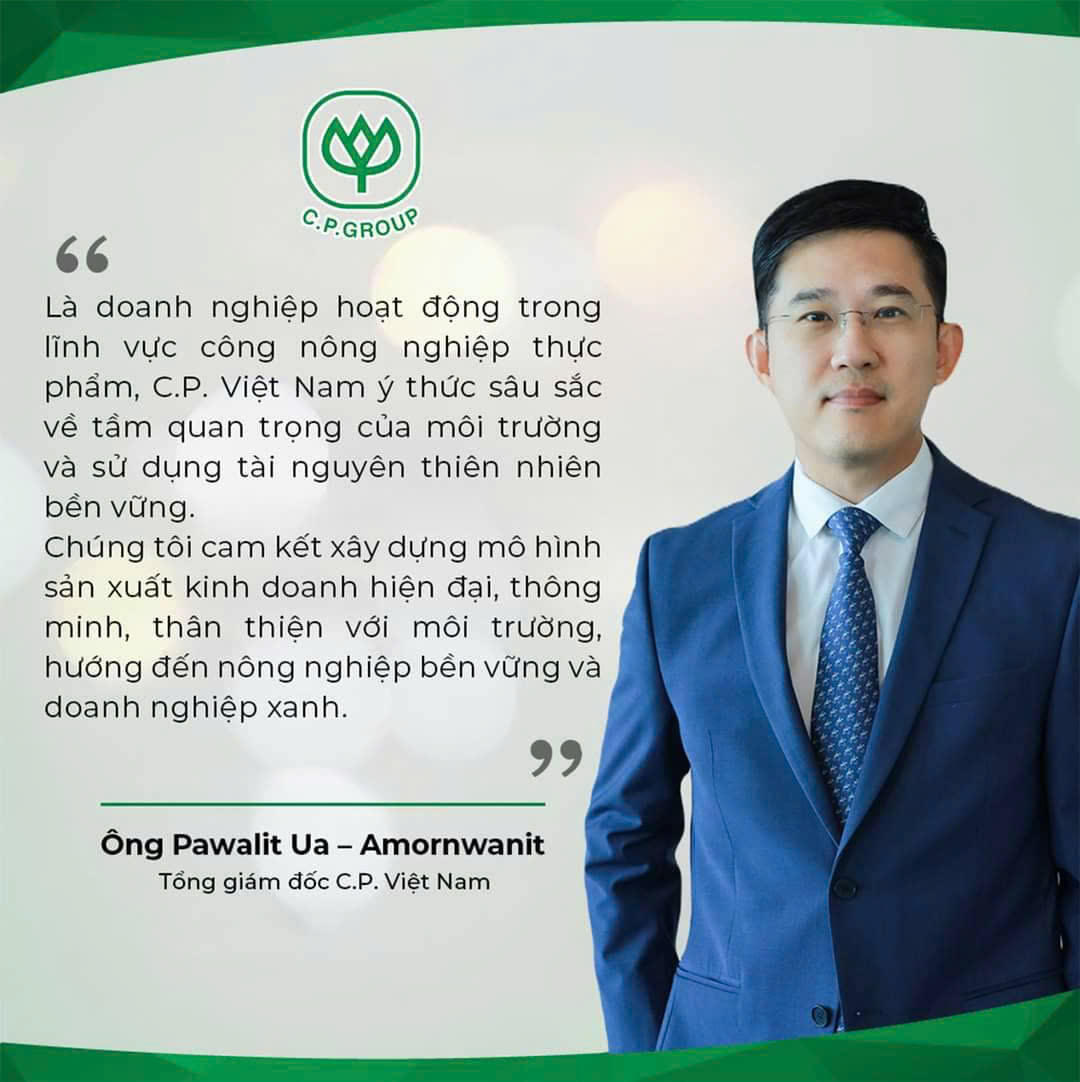 Dấu ấn Tổng giám đốc Pawalit Ua- Amornwanit trong sản xuất kinh doanh và hoạt động xã hội của C.P. Việt Nam