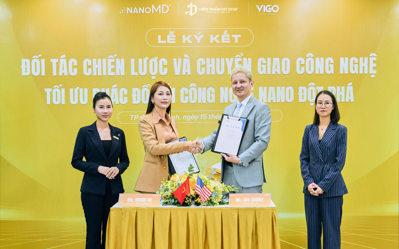 Viện thẩm mỹ DIVA nhận chuyển giao công nghệ Nano đột phá từ Hoa Kỳ