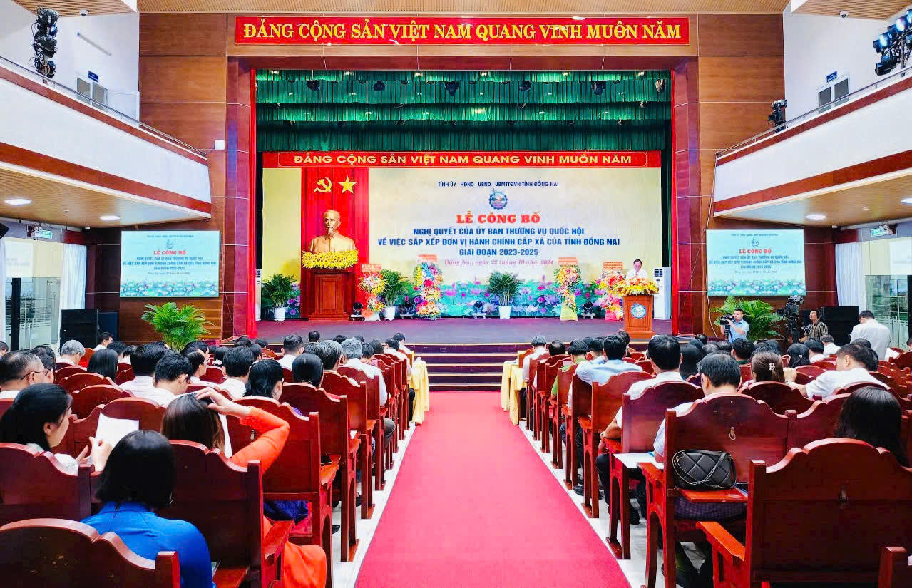 Từ 1/11, Đồng Nai sắp xếp đơn vị hành chính, còn 159 xã