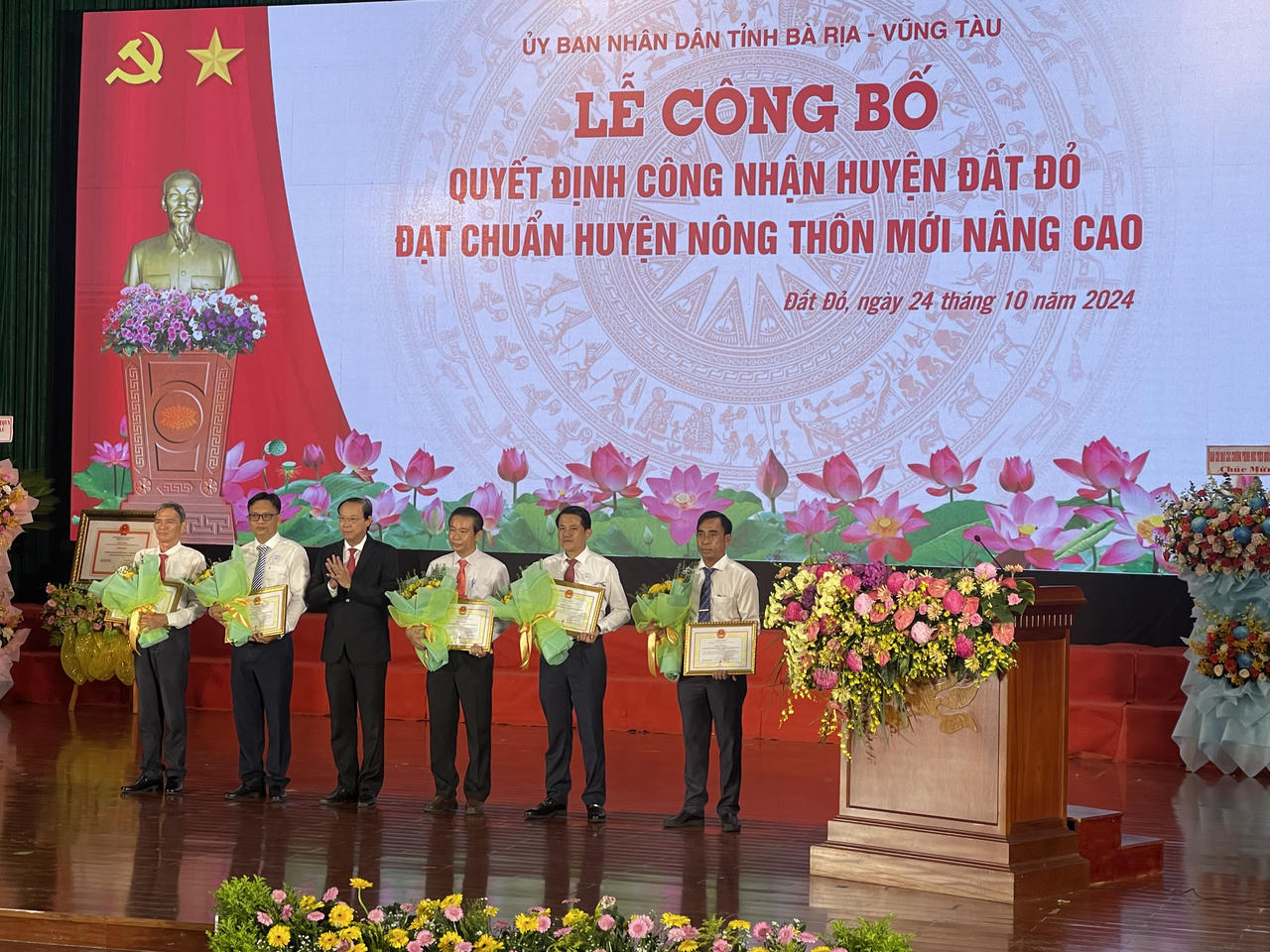 Huyện Đất Đỏ đạt chuẩn huyện nông thôn mới nâng cao năm 2023 