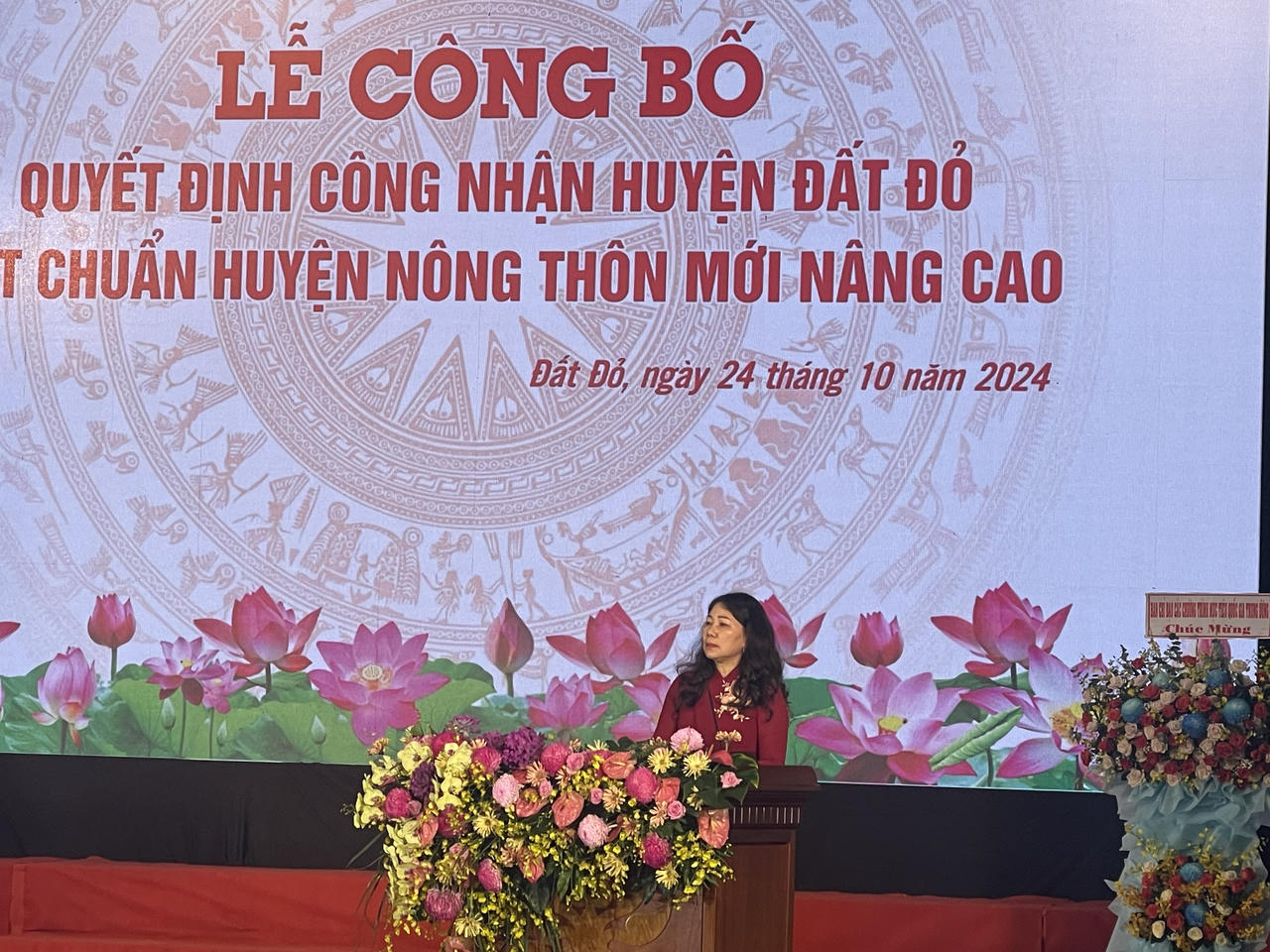 Huyện Đất Đỏ đạt chuẩn huyện nông thôn mới nâng cao năm 2023 