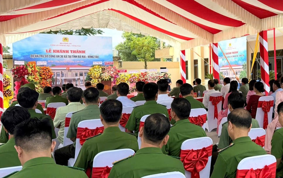 Bà Rịa - Vũng Tàu: Khánh thành 36 trụ sở Công an xã, về đích sớm 1 năm
