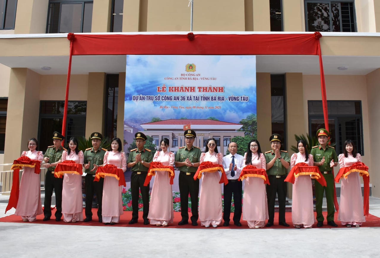 Bà Rịa - Vũng Tàu: Khánh thành 36 trụ sở Công an xã, về đích sớm 1 năm
