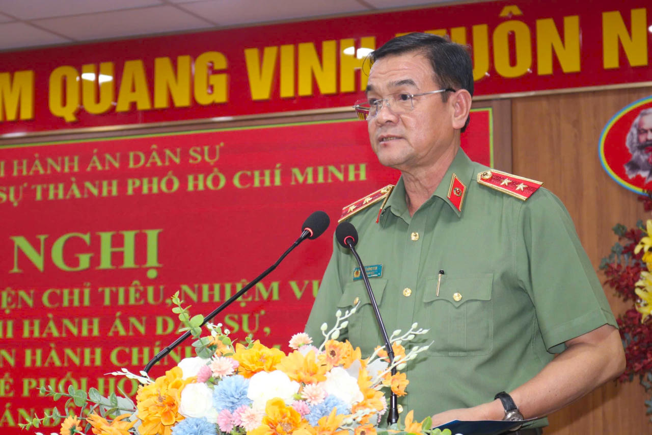 Thứ trưởng Mai Lương Khôi dự hội nghị triển khai công tác của Cục Thi hành án dân sự TP. Hồ Chí Minh 