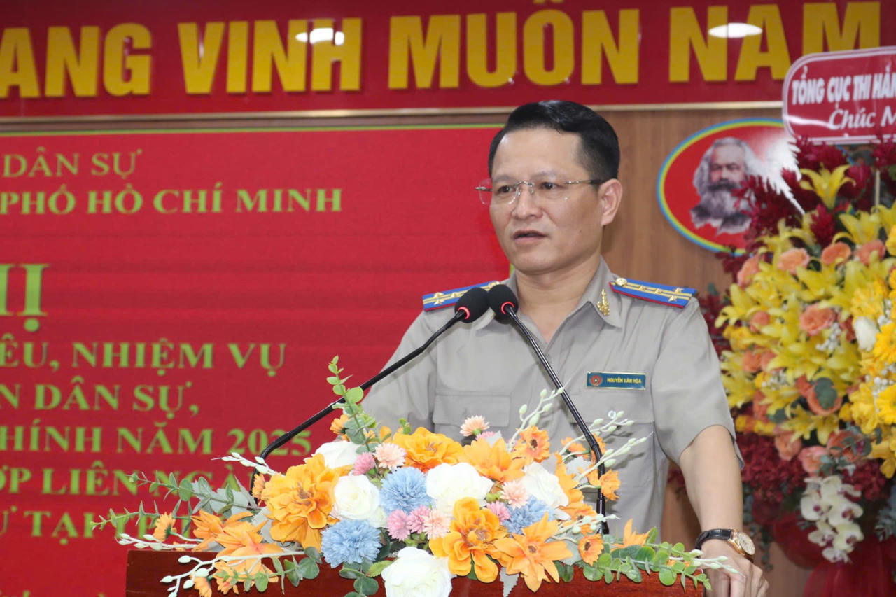 Thứ trưởng Mai Lương Khôi dự hội nghị triển khai công tác của Cục Thi hành án dân sự TP. Hồ Chí Minh 