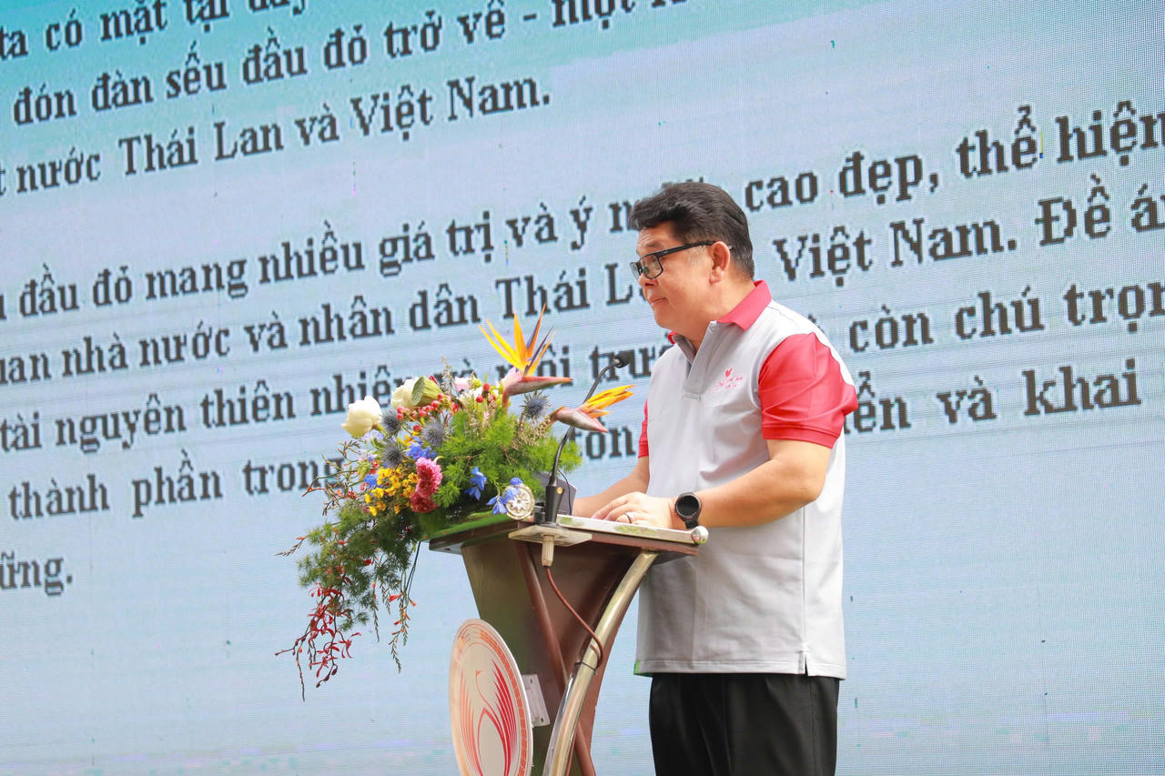 C.P. Việt Nam đồng hành cùng đề án bảo tồn và phát triển Sếu đầu đỏ tại Vườn quốc gia Tràm Chim