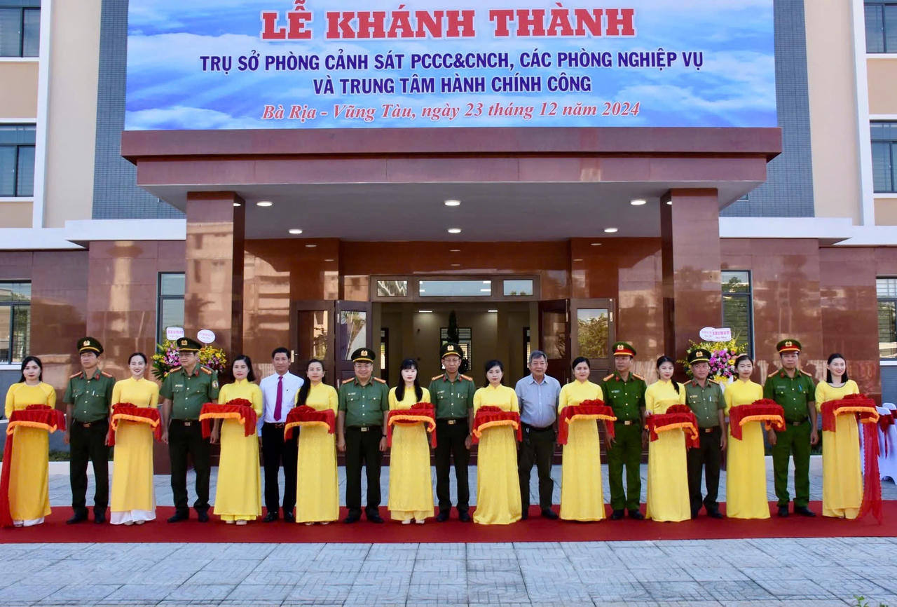 Công an tỉnh Bà Rịa - Vũng Tàu khánh thành nhiều trụ sở làm việc của các đơn vị
