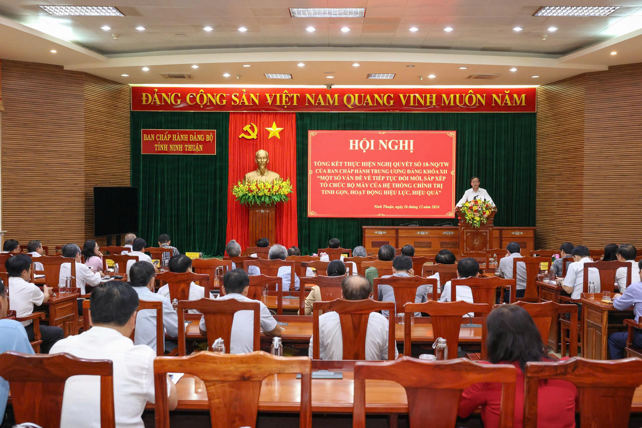 Ninh Thuận tinh gọn bộ máy: giảm 80 đầu mối và hơn 200 lãnh đạo
