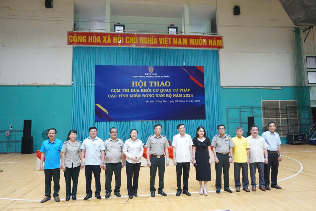 Khai mạc Hội thao Cụm thi đua Khối cơ quan Tư pháp các tỉnh miền Đông Nam Bộ năm 2024