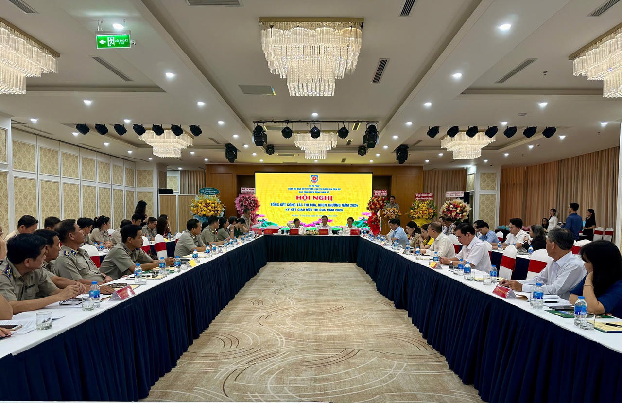 Tổng kết thi đua Cụm thi đua Sở tư pháp, Cục Thi hành án dân sự các tỉnh miền Đông Nam Bộ năm 2024