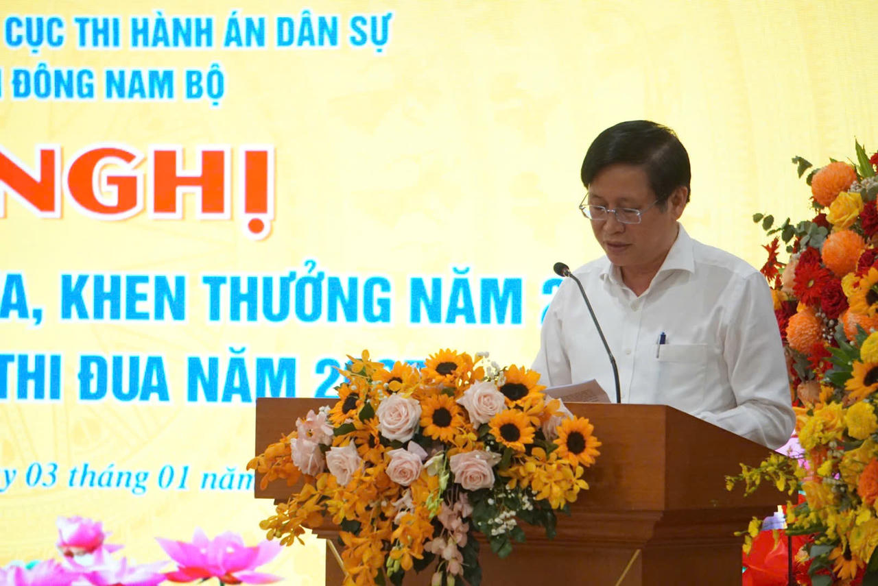 Tổng kết thi đua Cụm thi đua Sở tư pháp, Cục Thi hành án dân sự các tỉnh miền Đông Nam Bộ năm 2024