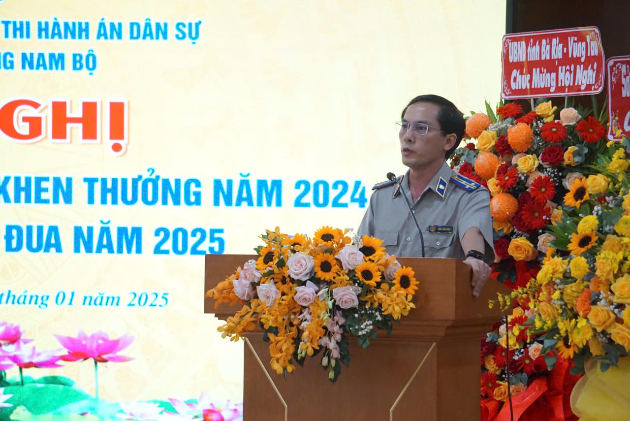 Tổng kết thi đua Cụm thi đua Sở tư pháp, Cục Thi hành án dân sự các tỉnh miền Đông Nam Bộ năm 2024