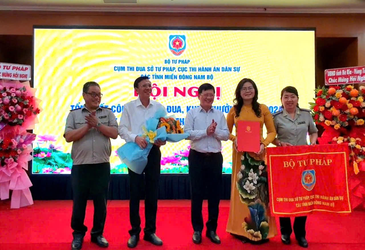 Tổng kết thi đua Cụm thi đua Sở tư pháp, Cục Thi hành án dân sự các tỉnh miền Đông Nam Bộ năm 2024