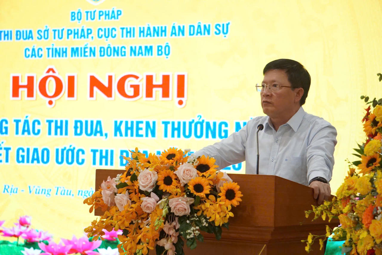 Tổng kết thi đua Cụm thi đua Sở tư pháp, Cục Thi hành án dân sự các tỉnh miền Đông Nam Bộ năm 2024