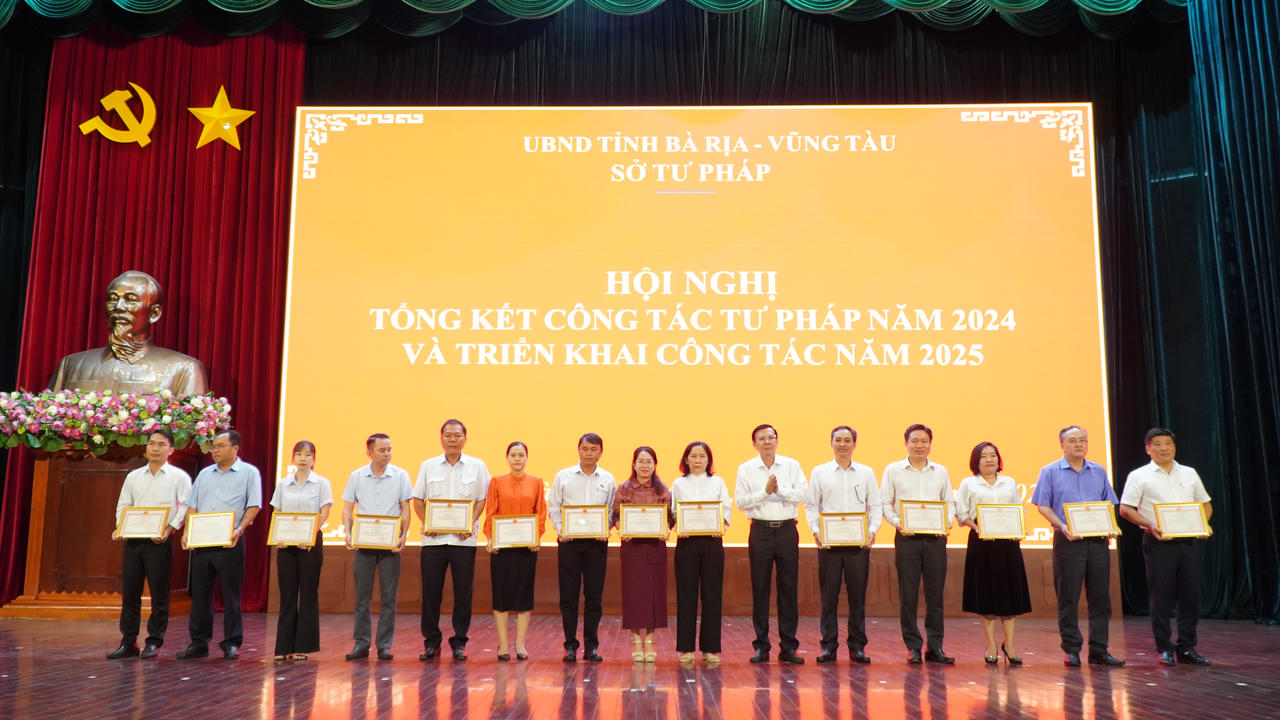 Ngành Tư pháp tỉnh Bà Rịa - Vũng Tàu thực hiện hiệu quả các nhiệm vụ trọng tâm