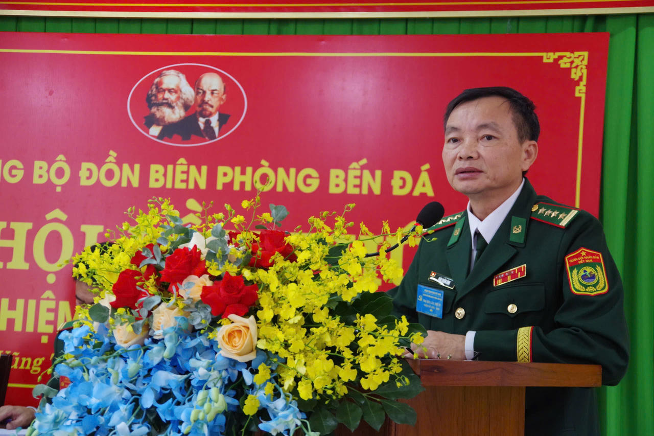 Đồn Biên phòng Bến Đá tổ chức thành công đại hội điểm nhiệm kỳ 2025-2030