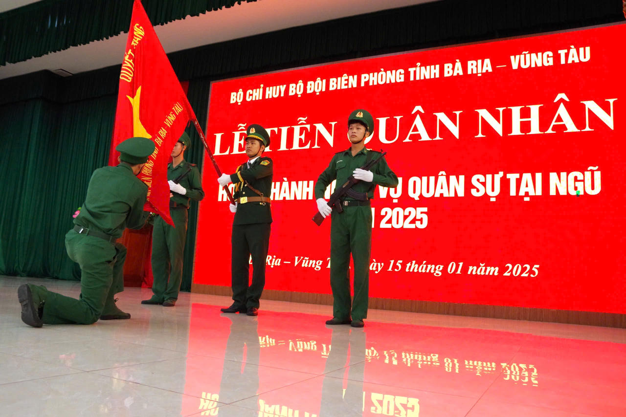 Lễ tiễn quân nhân hoàn thành nghĩa vụ quân sự tại Bà Rịa - Vũng Tàu