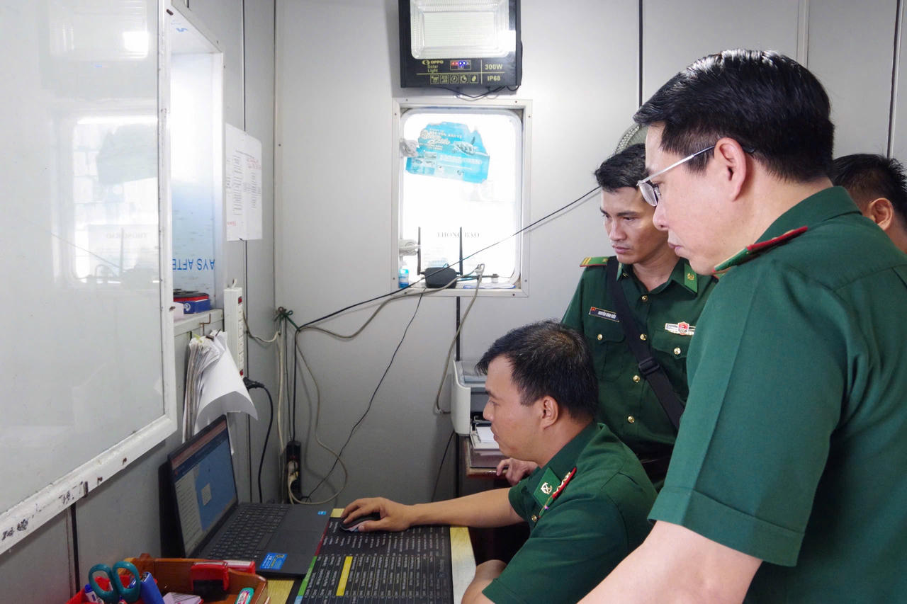 Kiểm tra công tác đấu tranh chống khai thác IUU tại BĐBP Bà Rịa – Vũng Tàu